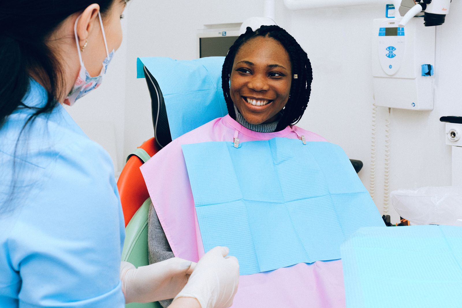 Patient smile after restorative dental care